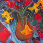 Painting of spring flowers