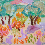 colourful vineyard painting